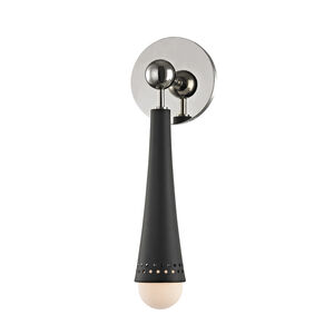 Tupelo LED 5 inch Polished Nickel and Black ADA Wall Sconce Wall Light
