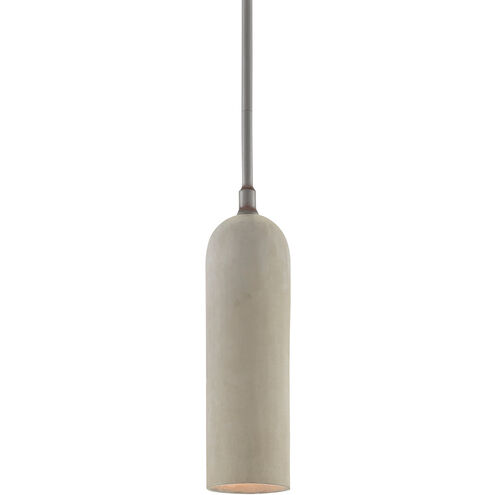 Stonemoss 1 Light 4 inch Hiroshi Gray/Portland Pendant Ceiling Light, Slender