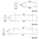 Cloud LED 18.1 inch Chrome Bath Vanity & Wall Light in 18in.
