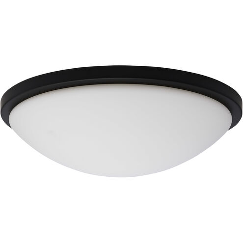Button LED 17 inch Matte Black LED Flush Mount Ceiling Light
