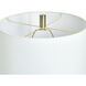 Signature 27.75 inch 100 watt Soft Brass and Natural Cement Table Lamp Portable Light