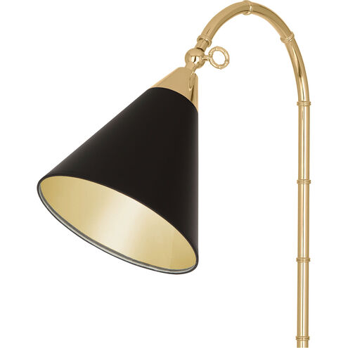 Robert Abbey 645B Jonathan Adler Meurice 63 inch 10 watt Modern Brass Floor  Lamp Portable Light in Black With Matte Gold