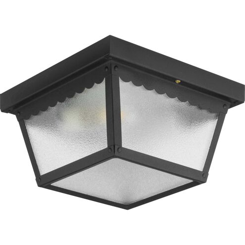 Ceiling Mount 2 Light 9.25 inch Matte Black Outdoor Flush Mount