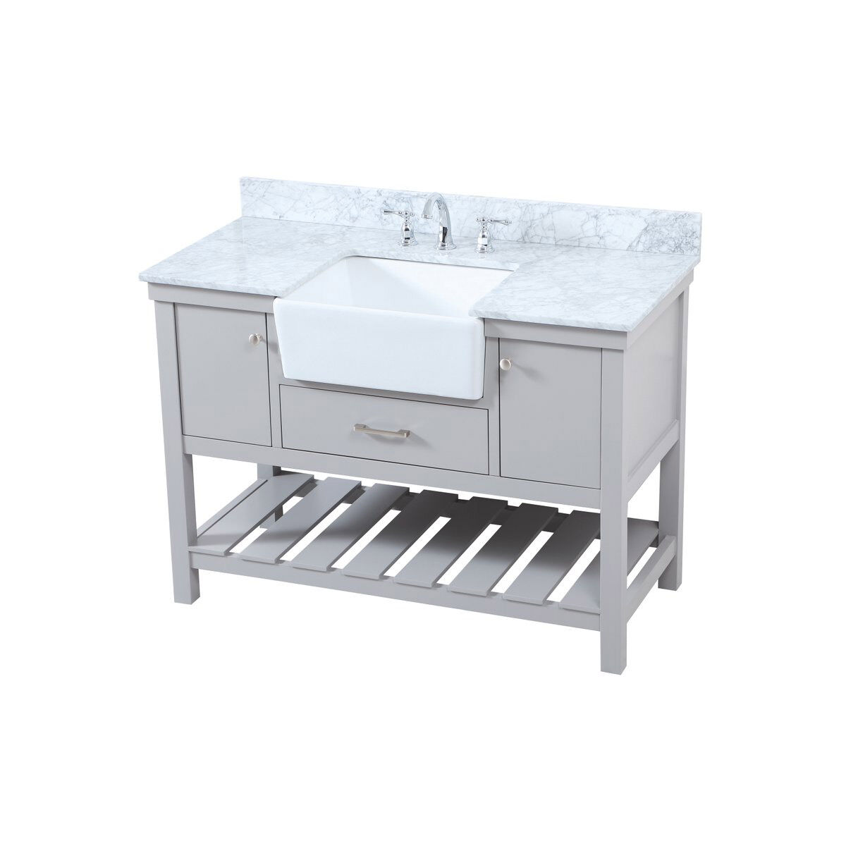 Clement 48 X 22 X 34 inch Grey Bathroom Vanity Cabinet