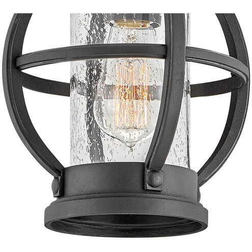 Coastal Elements Chatham 1 Light 8.25 inch Museum Black Outdoor Flush Mount