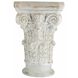 Roman 24.4 X 16.1 inch White and Gold Pedestal