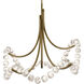 Parel LED 37 inch Aged Brass Pendant Ceiling Light