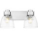 Remy 2 Light 16.88 inch Pewter Vanity Light Wall Light