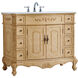 Danville 42 X 21 X 36 inch Antique Beige Vanity Sink Set