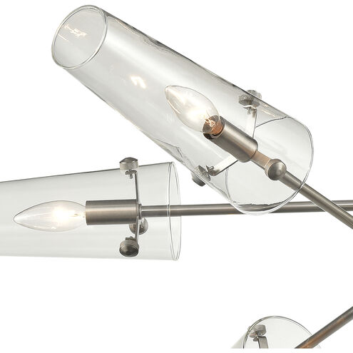 Valante 6 Light 55 inch Satin Nickel Chandelier Ceiling Light