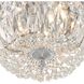 Waltham 3 Light 12 inch Polished Chrome Flush Ceiling Light in Clear Italian