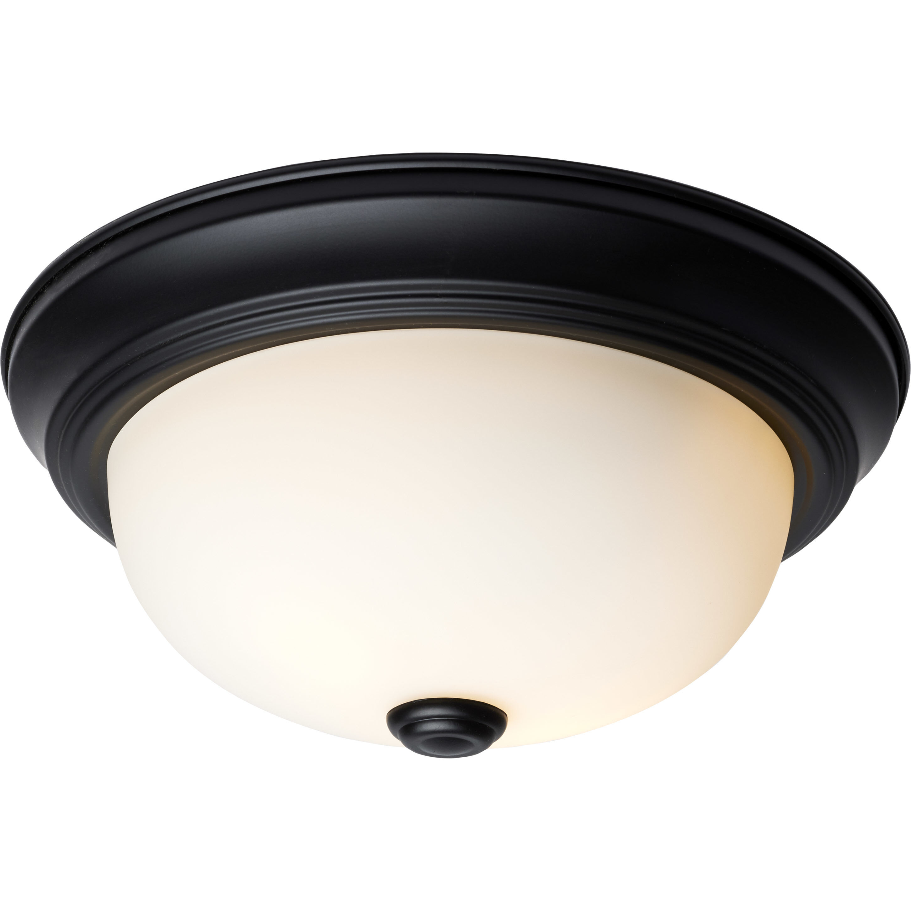 Brentwood 2 Light 11.38 inch Matte Black Flush Mount Ceiling Light