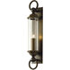 Cavo 1 Light 25.8 inch Coastal Dark Smoke Outdoor Wall Sconce in Clear, Large