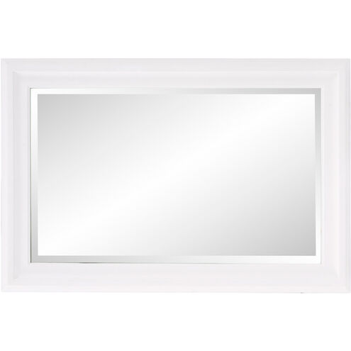George 33 X 1 inch Matte White Wall Mirror