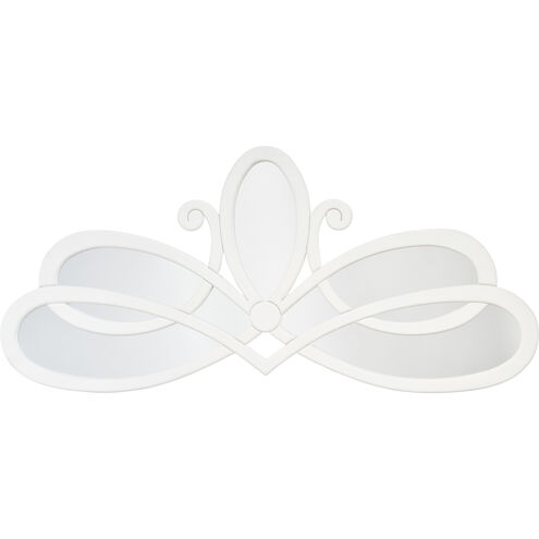 Scroll 46 X 20 inch White Mirror