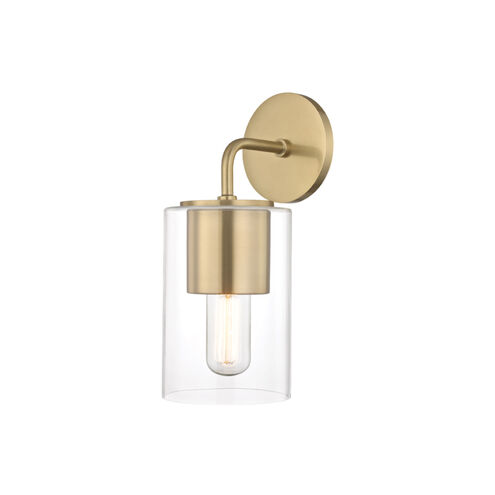Lula 1 Light 5.25 inch Aged Brass Wall Sconce Wall Light