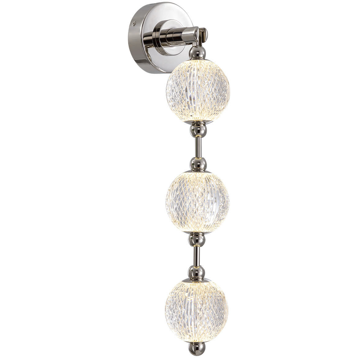 Marni Wall/Vanity Light Wall Light in Polished Nickel