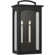C&M by Chapman & Myers Modesto 2 Light 24.13 inch Textured Black Outdoor Wall Lantern