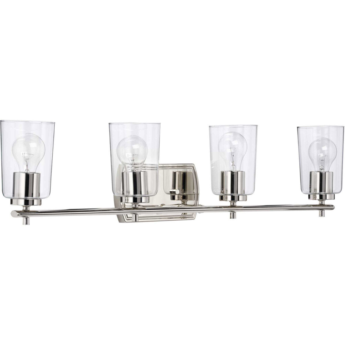 Adley 4 Light 32 inch Polished Nickel Bath Vanity Wall Light