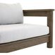 Caldwell Porpoise and Weathered Teak Outdoor Sofa