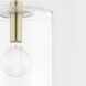Neko 1 Light 12 inch Aged Brass Pendant Ceiling Light, Large