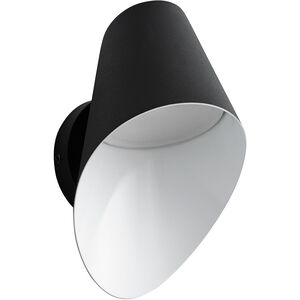 Lottie LED 10.25 inch Black Outdoor Sconce