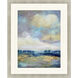 Iridescence / Opaline Blue and Turquoise and Yellow and Gray Framed Art