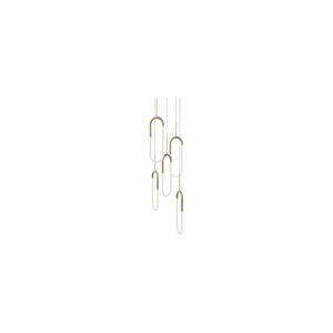 Huron LED 22 inch Natural Brass Pendant Ceiling Light