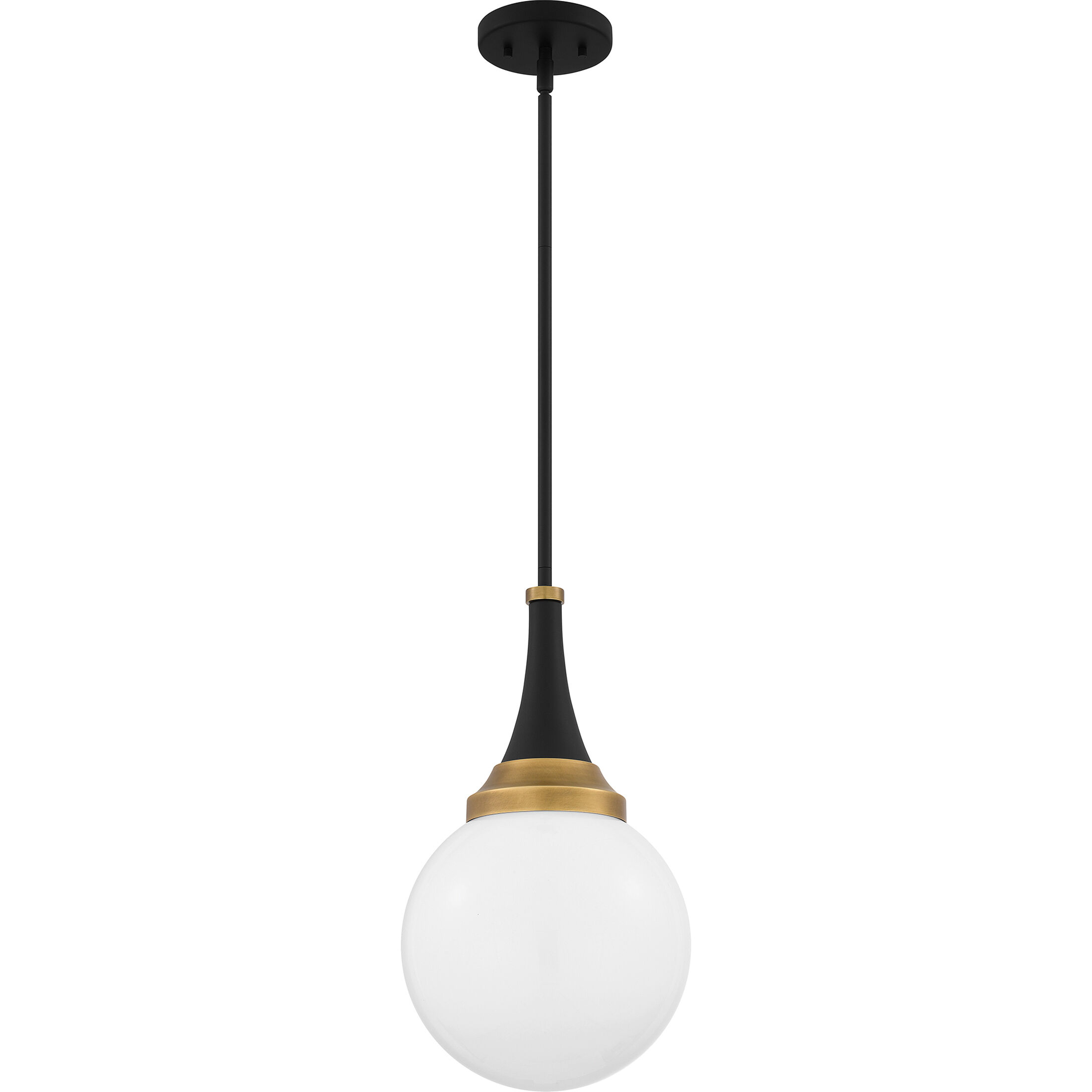 Arlo 1 Light 10 inch Matte Black Pendant Ceiling Light