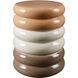Bizen 17.3 X 13 inch Blush / Cream / Gray / Blush / Cream End Table