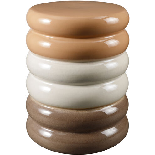 Bizen 17.3 X 13 inch Blush / Cream / Gray / Blush / Cream End Table