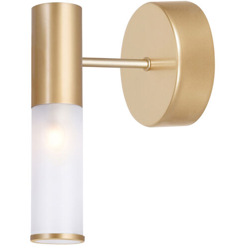 Pipes LED 5 inch Brass Wall Sconce Wall Light