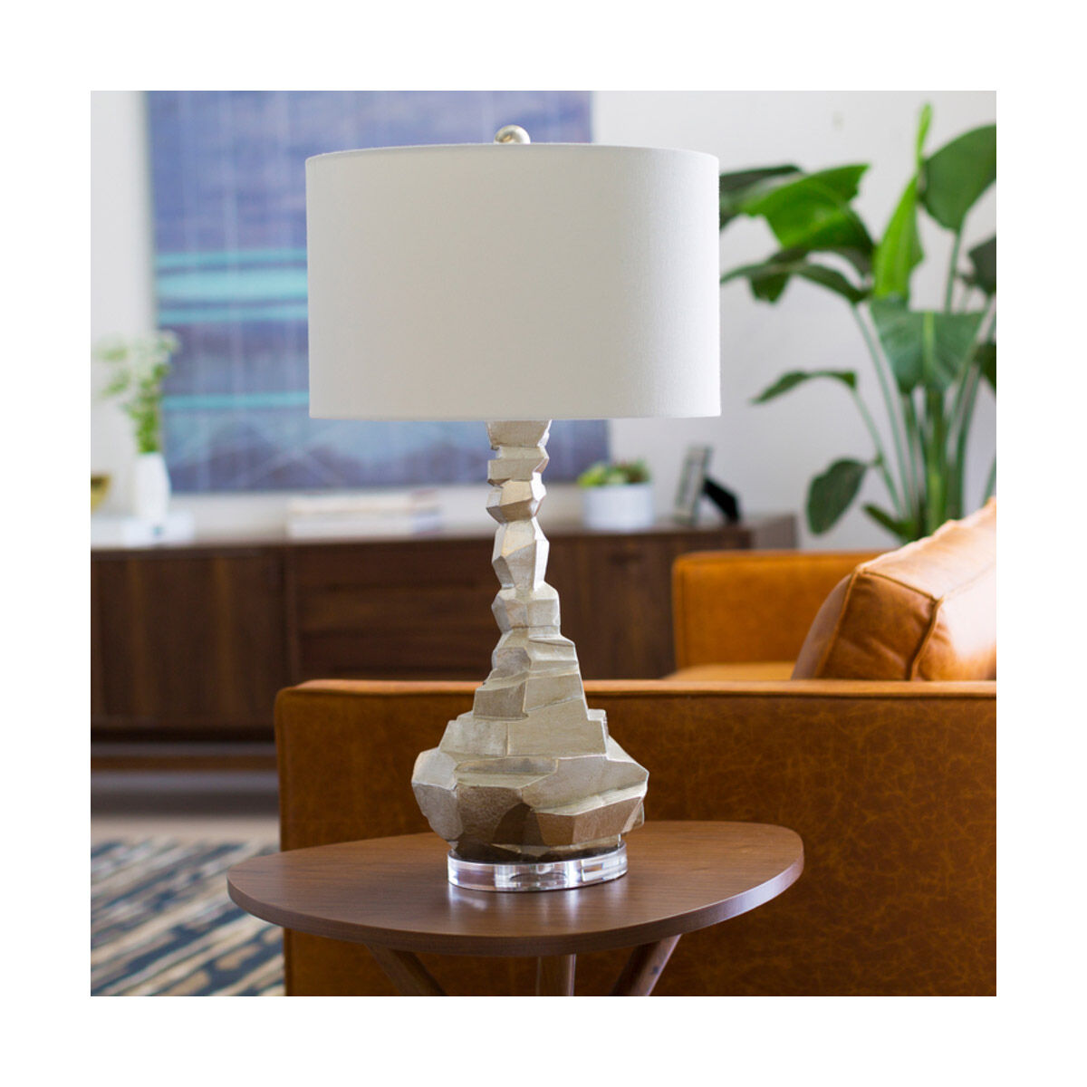 Alexis 31.25 inch 100 watt White Table Lighting Portable Light