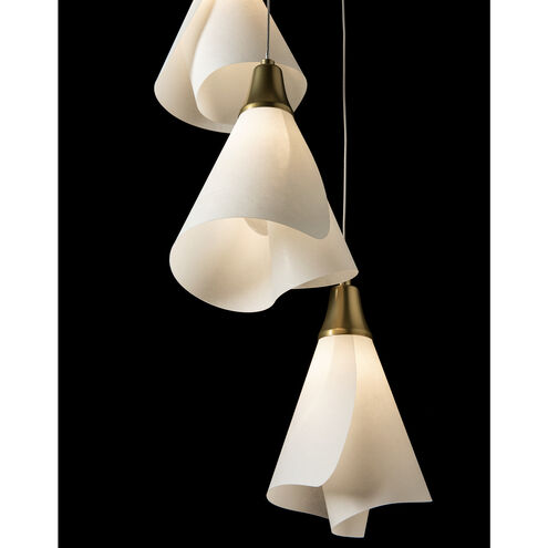 Mobius 5 Light 17.3 inch Modern Brass Pendant Ceiling Light