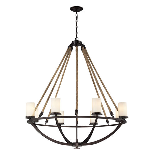 Nelson 8 Light 41 inch Aged Bronze Chandelier Ceiling Light