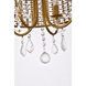 Elise 4 Light 17 inch Brass Pendant Ceiling Light