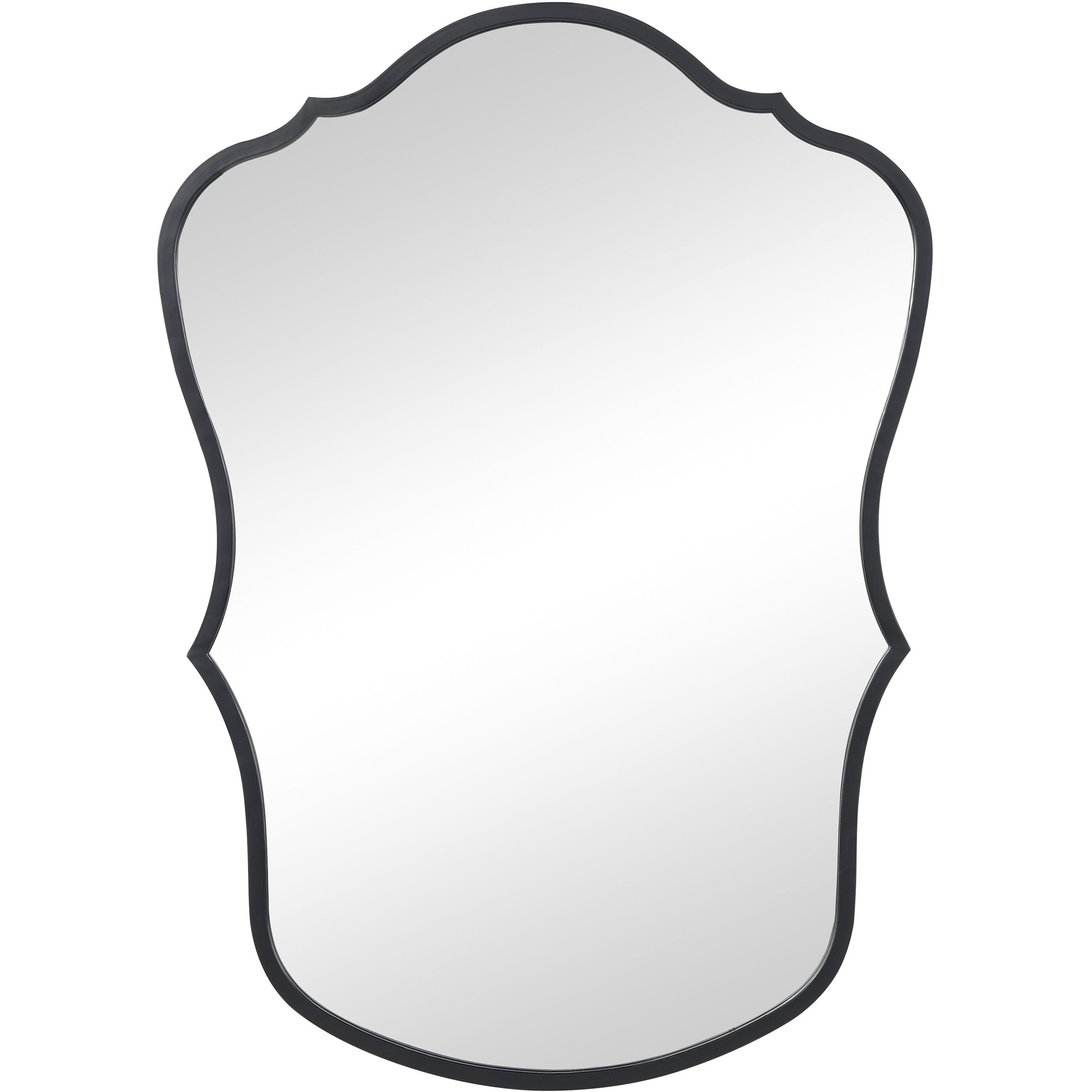 Middleton 31.75 X 22.75 inch Black with Mirror Wall Mirror