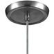 Milan 1 Light 3 inch Satin Nickel Mini Pendant Ceiling Light in White And Blue Glass