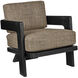 Theo Caviar Black and Rig Otter Lounge Chair