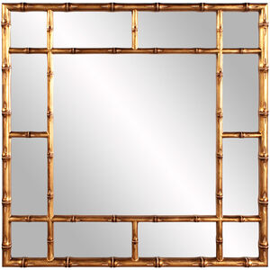 Bamboo 40 X 40 inch Country Gold Wall Mirror