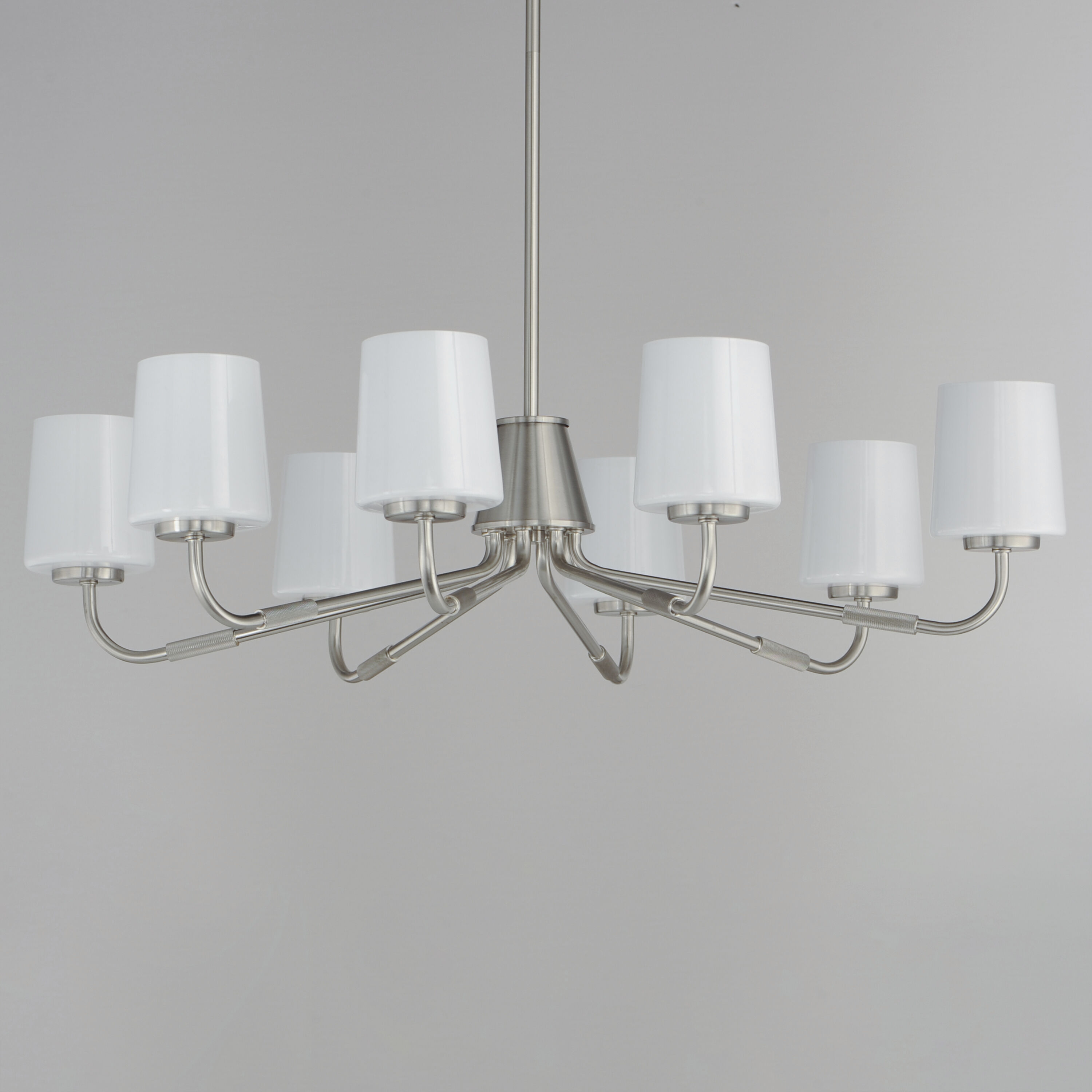 Durham 8 Light 34.25 inch Satin Nickel Chandelier Ceiling Light
