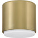 Cedric 1 Light 5.25 inch Lacquered Brass Flush Mount Ceiling Light