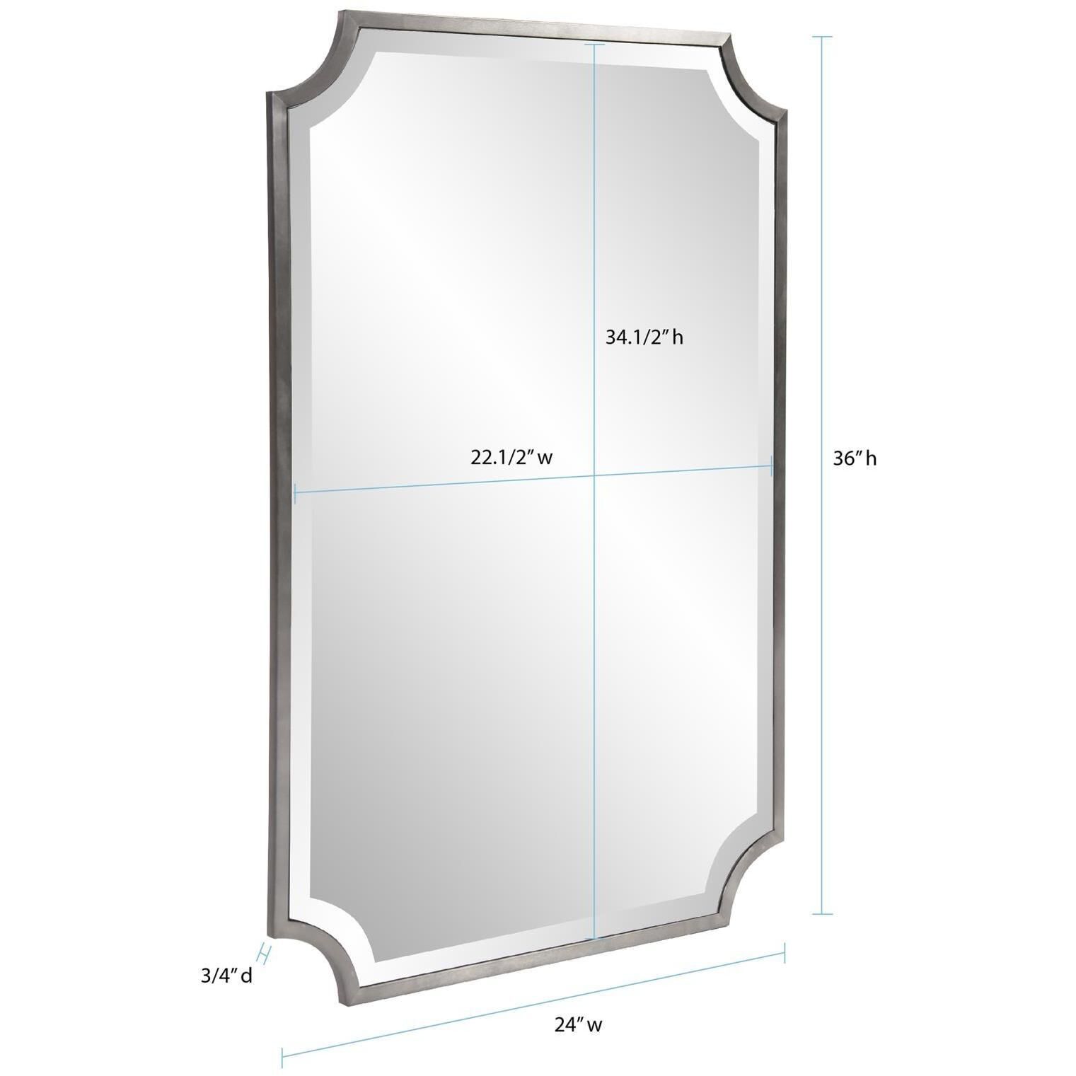 Hastings 36 X 24 inch Titanium Mirror