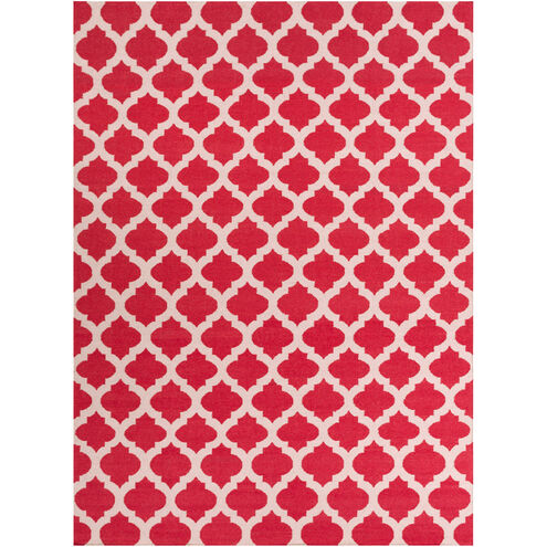 Frontier 132 X 96 inch Red and Neutral Area Rug, Wool