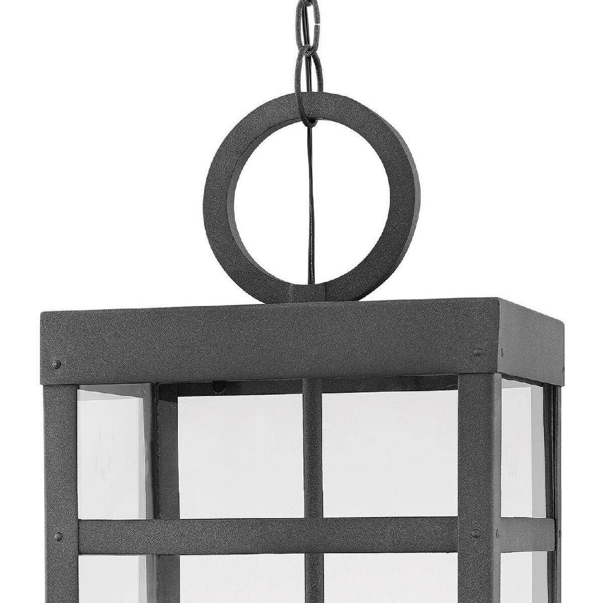 Open Air Porter LED 12 inch Aged Zinc Outdoor Hanging, Estate Series