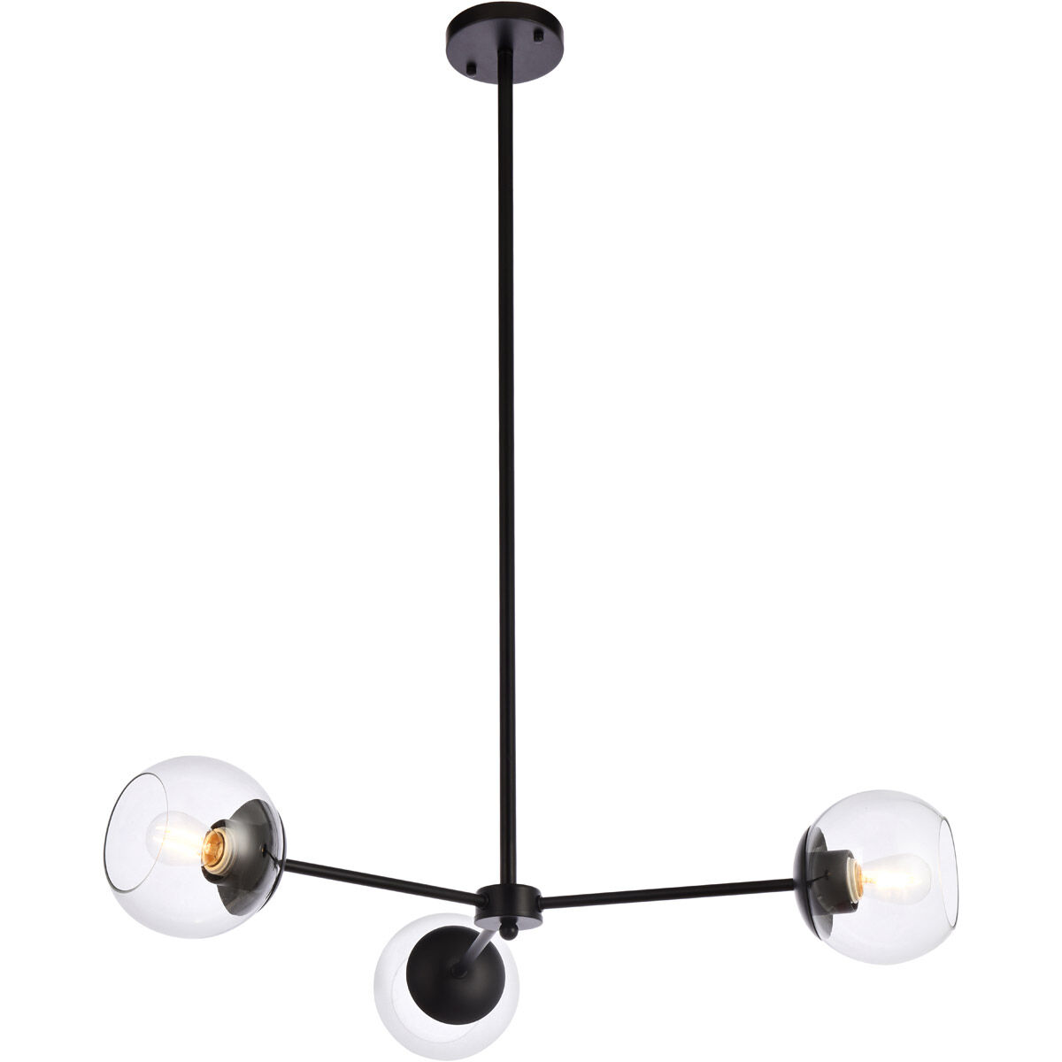 Briggs 3 Light 32 inch Black Pendant Ceiling Light