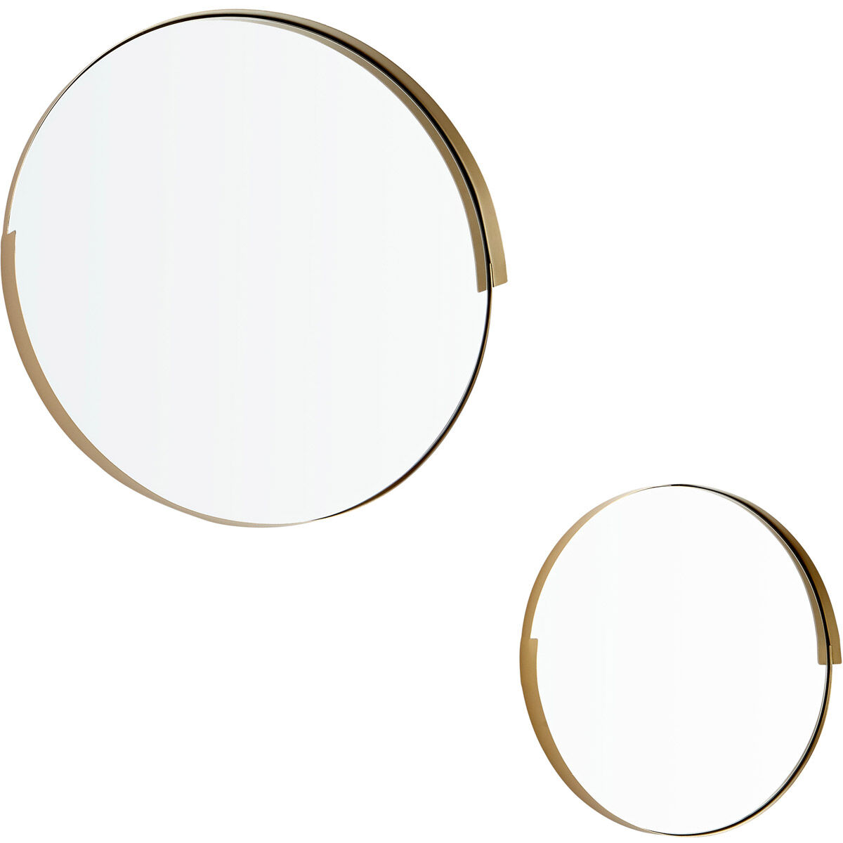 Gilded Band 23 inch Gold Wall Mirror, Large