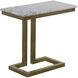 Alonzo 24.5 X 23 inch Antique Brass Side Table