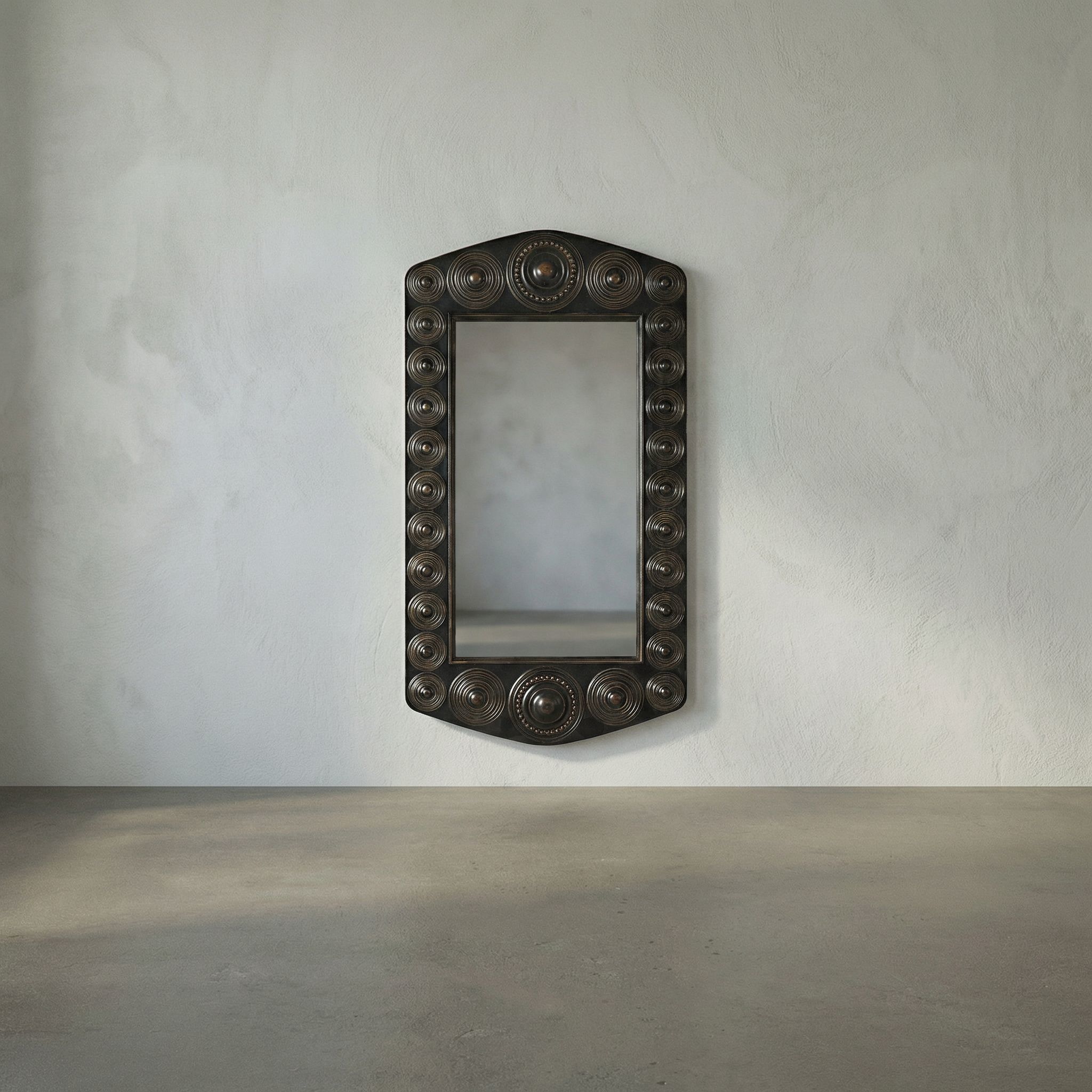 Nanna 67 X 36.5 inch Hand Rubbed Black Mirror