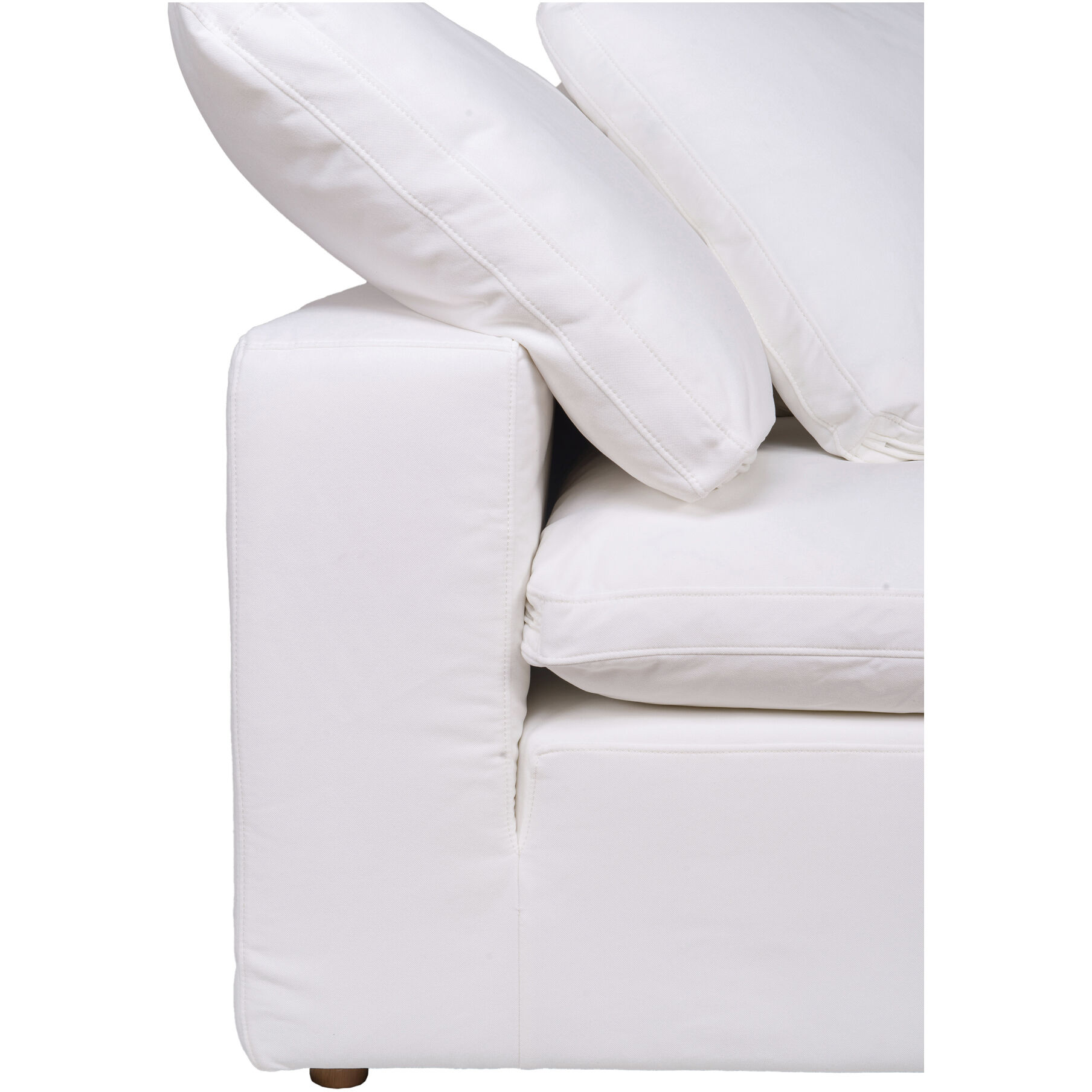 Clay White Corner Chair